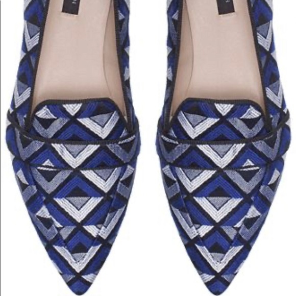 ISO Zara Woman Geometric Pointy Slippers - Picture 1 of 1